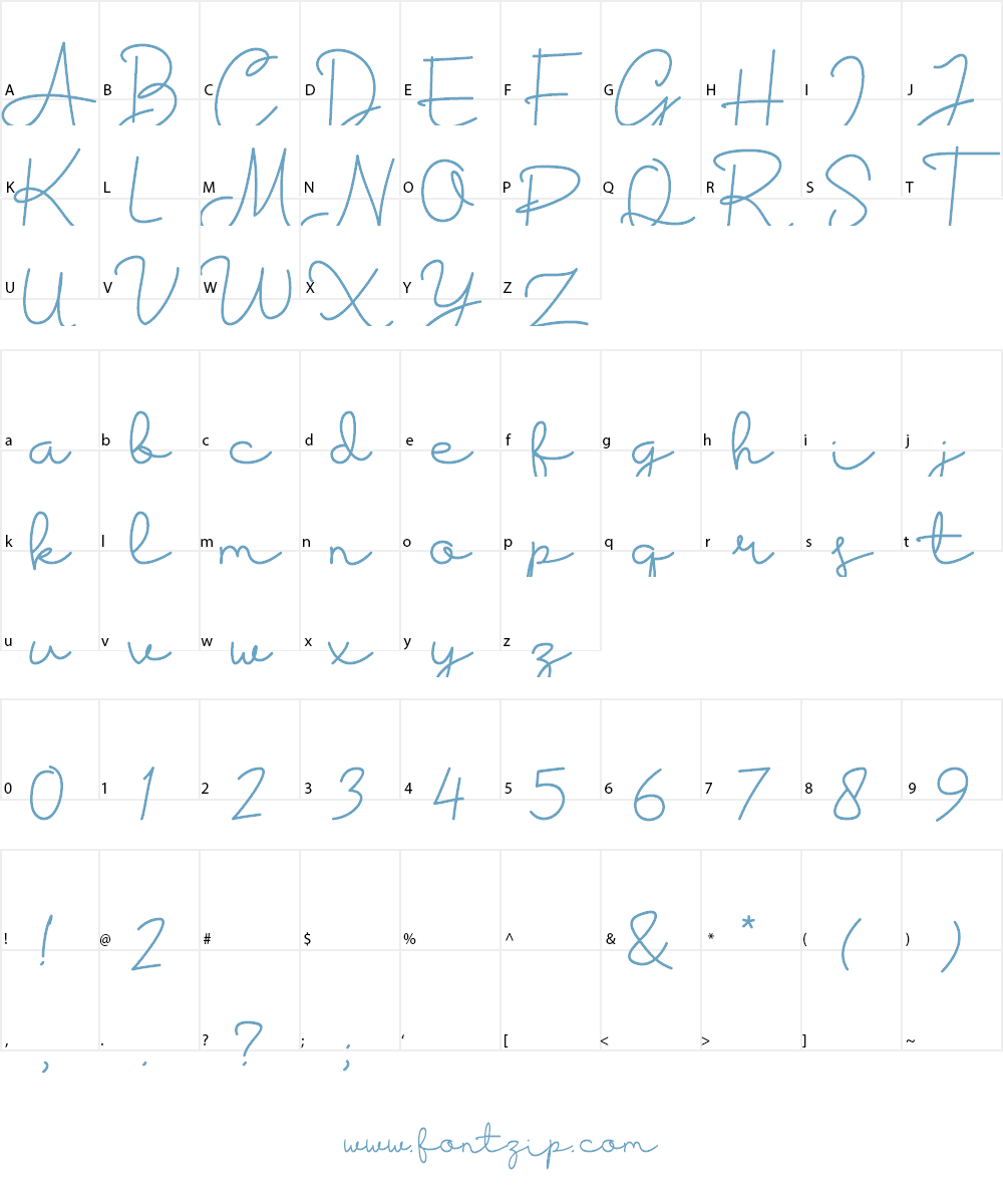Housttik Personal Use Font Character